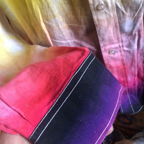 DAVID SMITH AUSTRALIA- 2XL Colorful Art on Linen (NWOT) - Picture 3 of 11